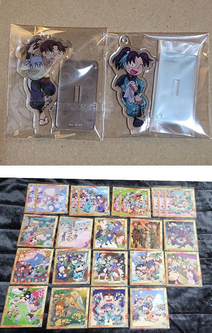 忍たま乱太郎 商店 特典イラストカード 23枚セット、雨濡れ アクリルスタンド