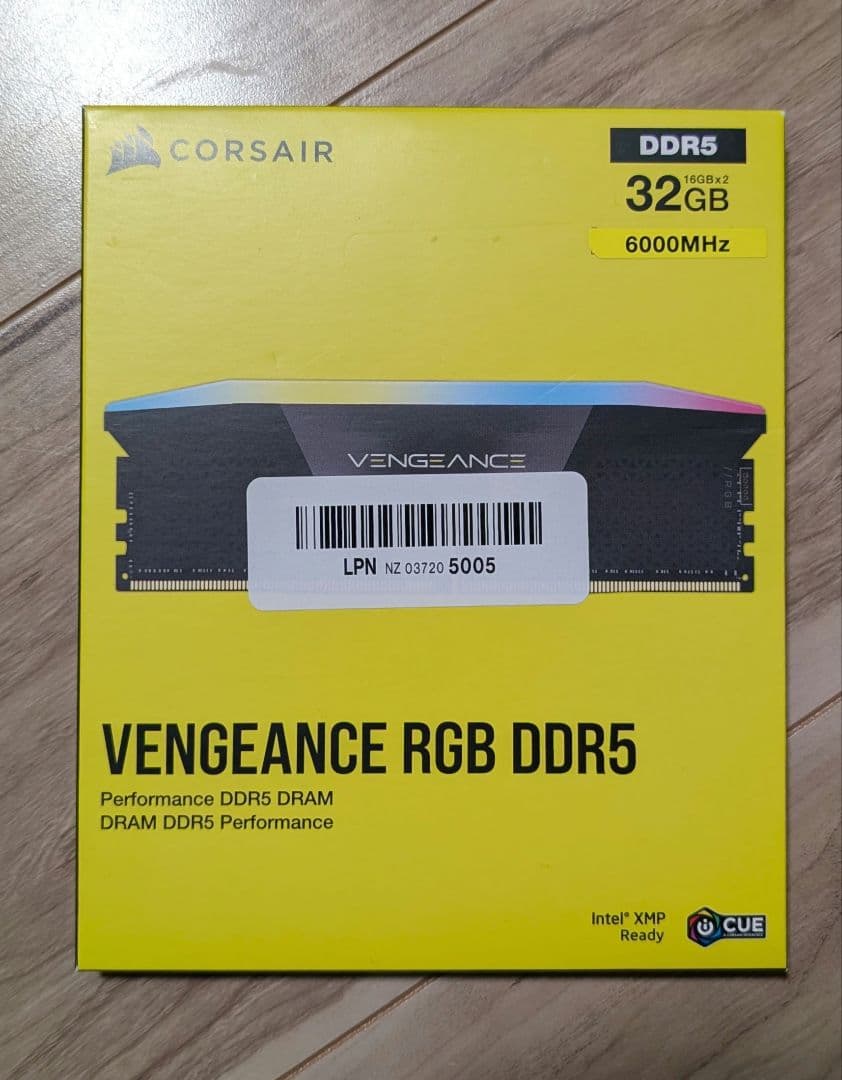 CORSAIR VENGEANCE RGB 16GB×2 6000MHz