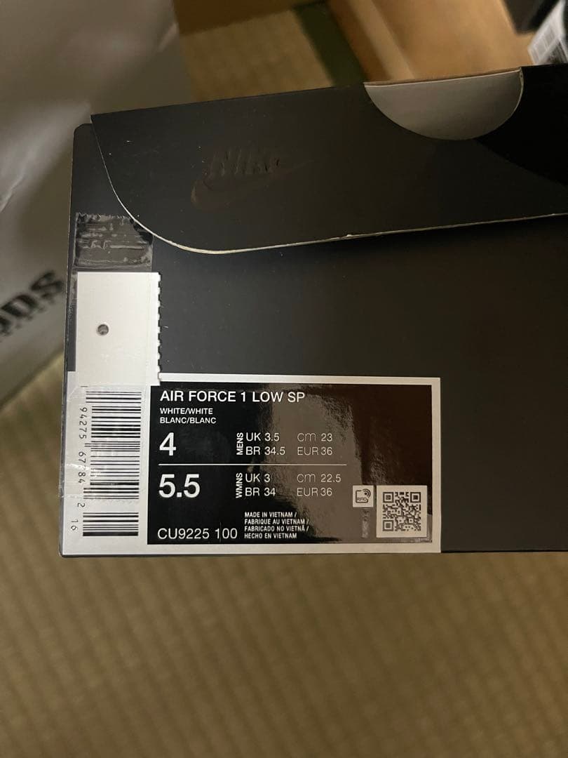 Supreme × Nike Air Force 1 Low \"White\"