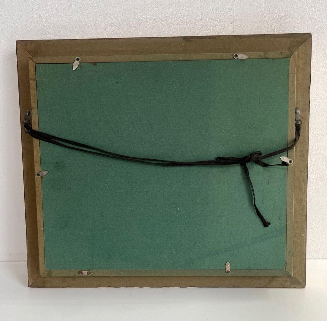 杉本ひろみ　 とりと華 国際現代美術家協会理事　1990真作　抽象画