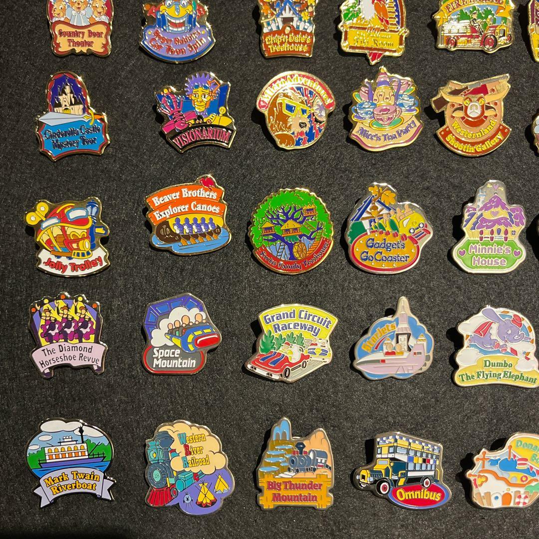 【キーマカレー様】東京ディズニーランド・ディズニーストア ピンバッジ 50点