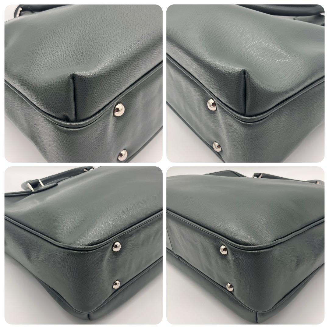 ⭐️定価6万 美品⭐️ Andrea Rossi グレージュ ビジネスバッグ シボ革