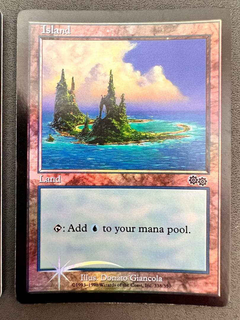 旧枠　foil　島/「アリーナFoilランド　USG-P」英語2枚