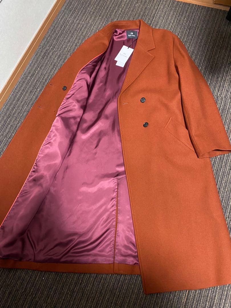 Paul Smith ポールスミス ウールカルゼ ダブルチェスターコート44L
