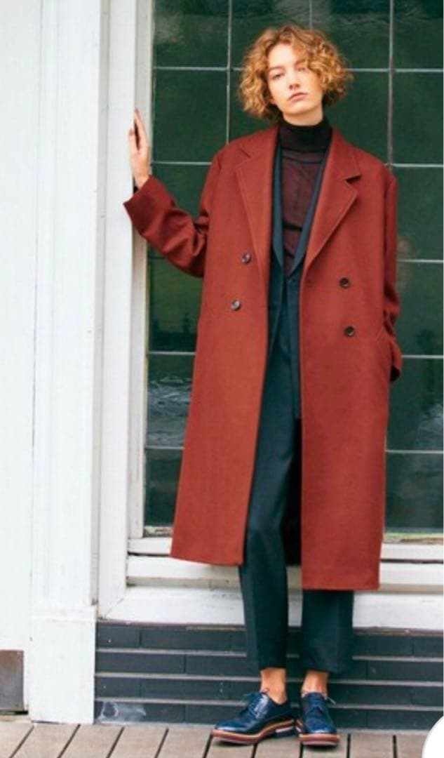 Paul Smith ポールスミス ウールカルゼ ダブルチェスターコート44L