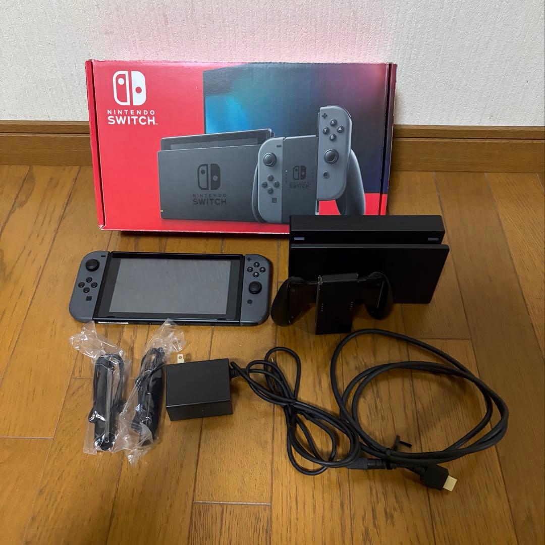 【26日まで！】Nintendo Switch 本体 グレー バッテリー強化型