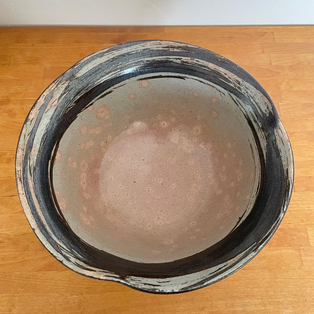 鉄刷毛目　大皿　新品