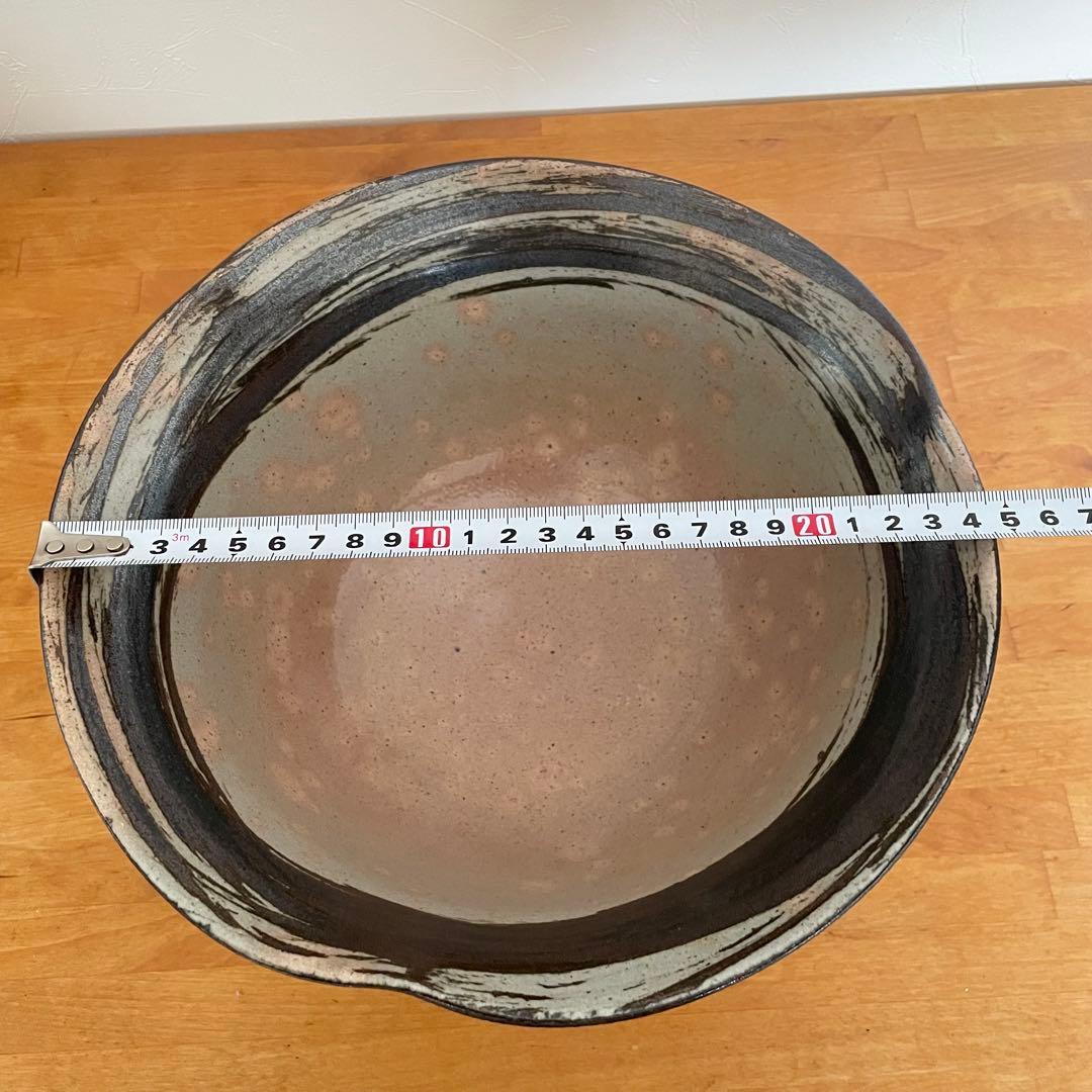 鉄刷毛目　大皿　新品