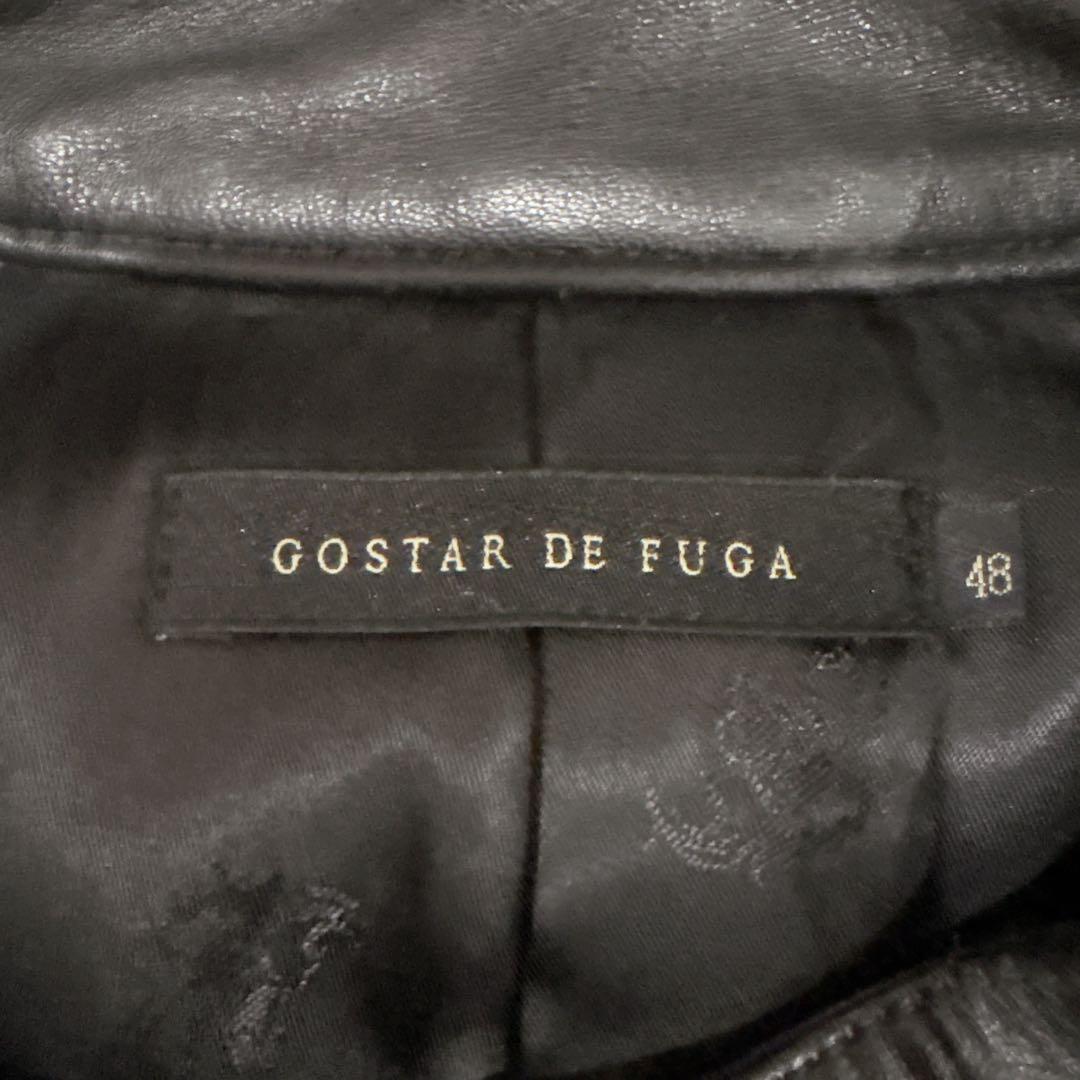 ゴスタールジフーラムレザーライダースジャケット48XLサイズブラック黒羊革y2k