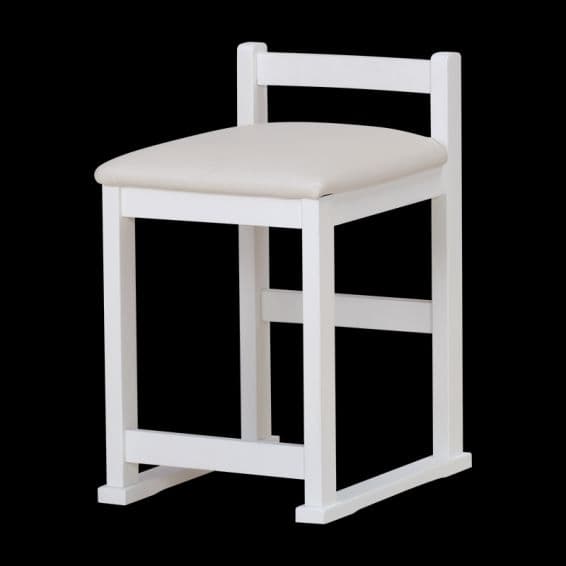 アベリア 80ドレッサー＆チェア 3面鏡 (ホワイト)・ABELIA