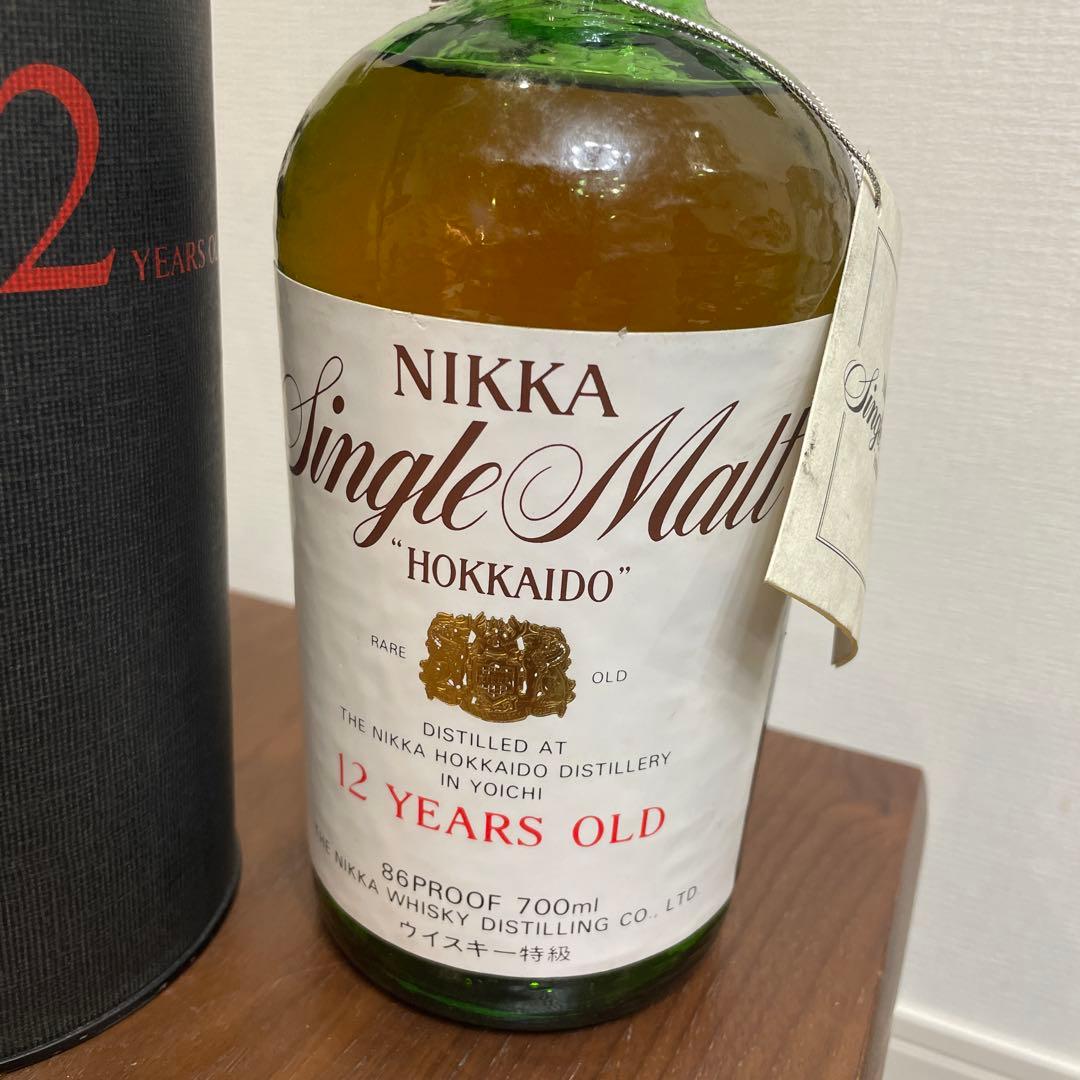 ニッカウイスキー　北海道12年　旧ボトル　箱付き　未開封