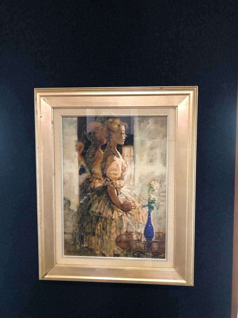 真作 絵画 原題　踊子 奥村四郎