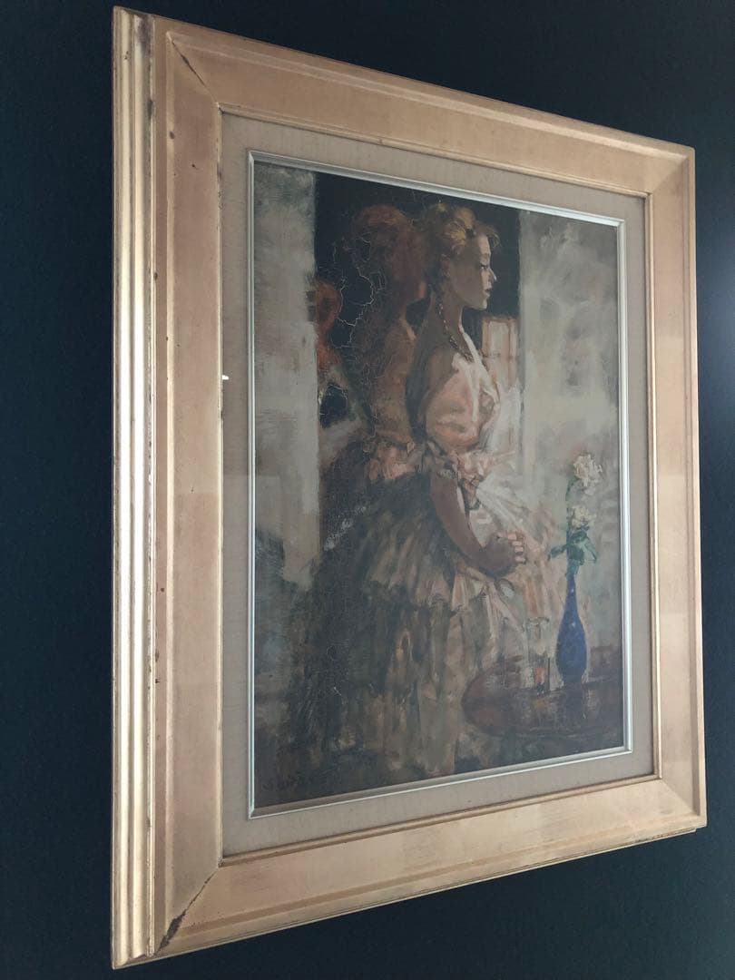 真作 絵画 原題　踊子 奥村四郎