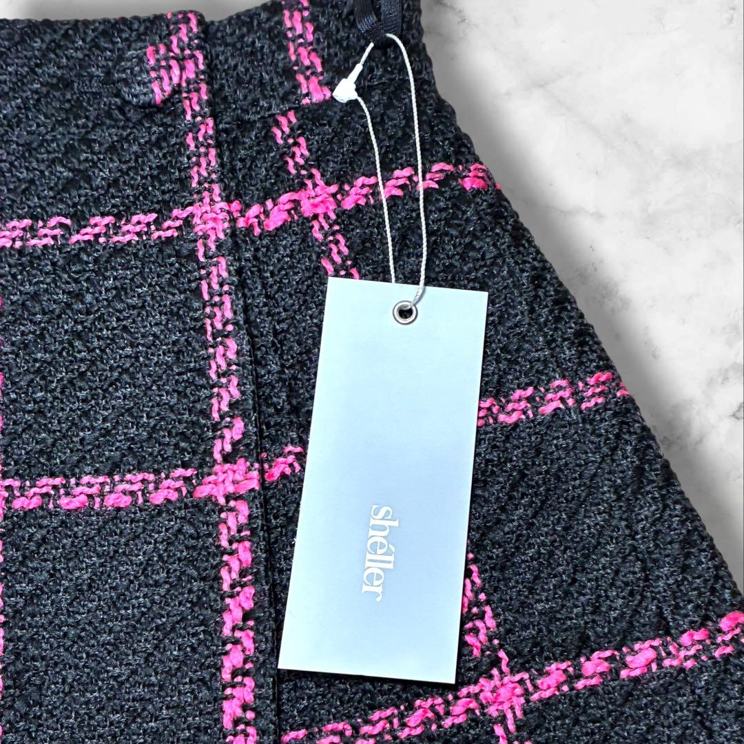 【新品未使用 】shéller グラフチェック ラップキュロット タグ付き