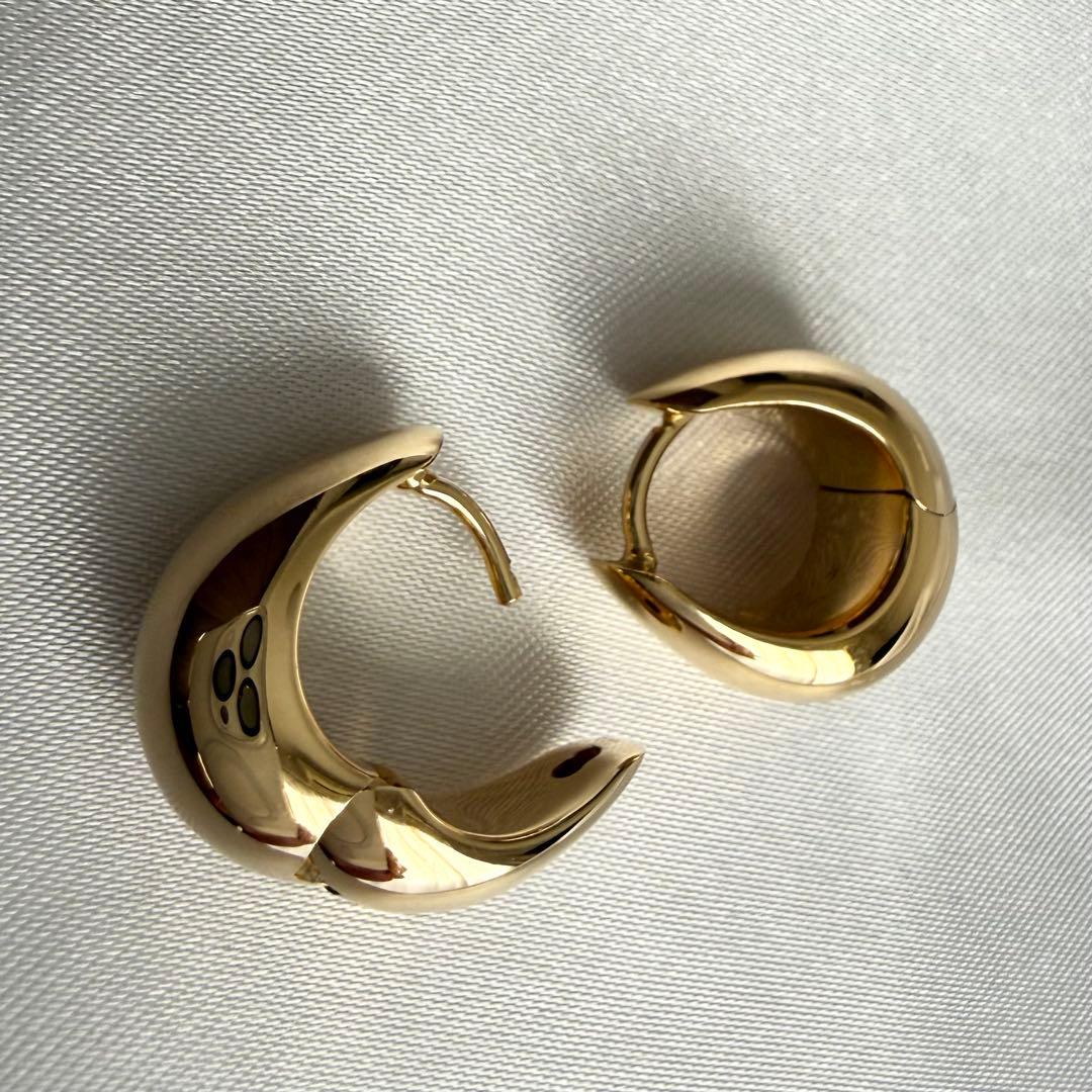 TOM WOOD ゴールド フープピアス Ice Hoop Small