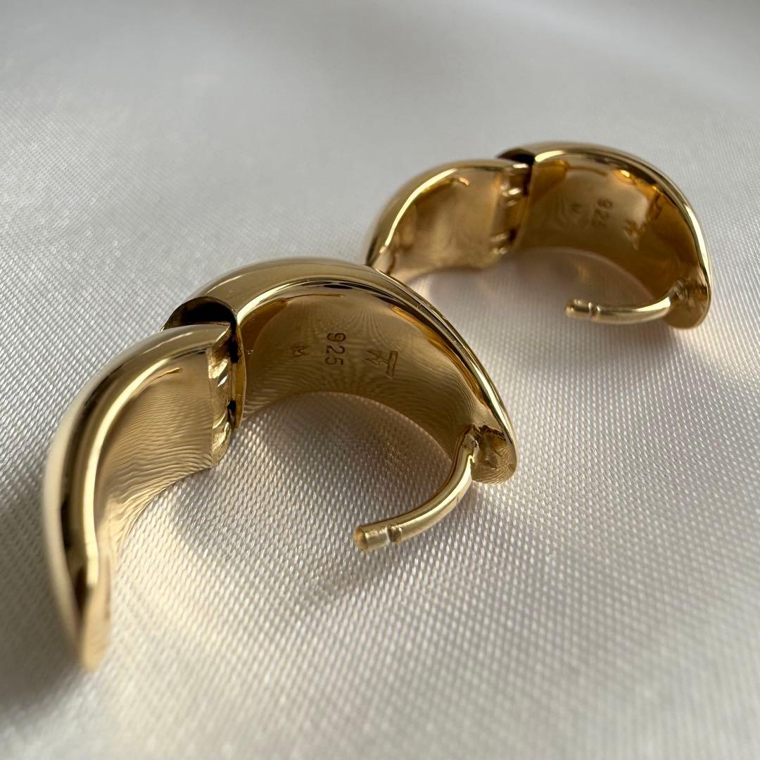 TOM WOOD ゴールド フープピアス Ice Hoop Small