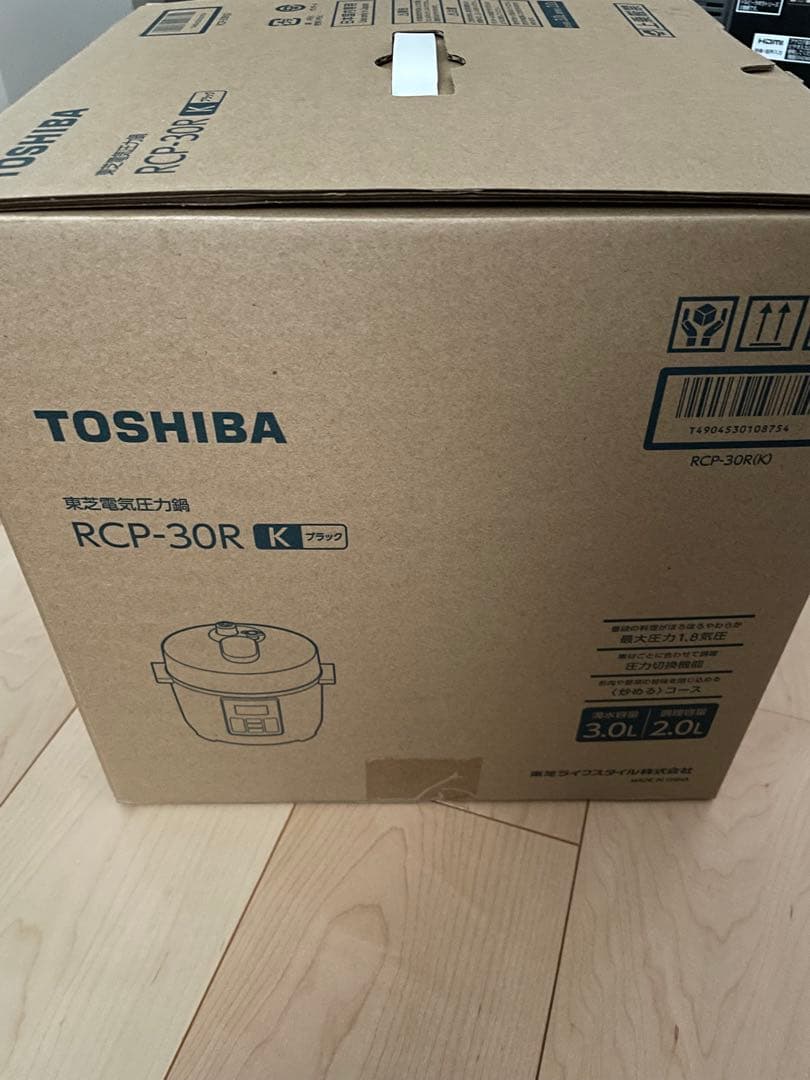 東芝 電気圧力鍋 RCP-30R K 新品未使用