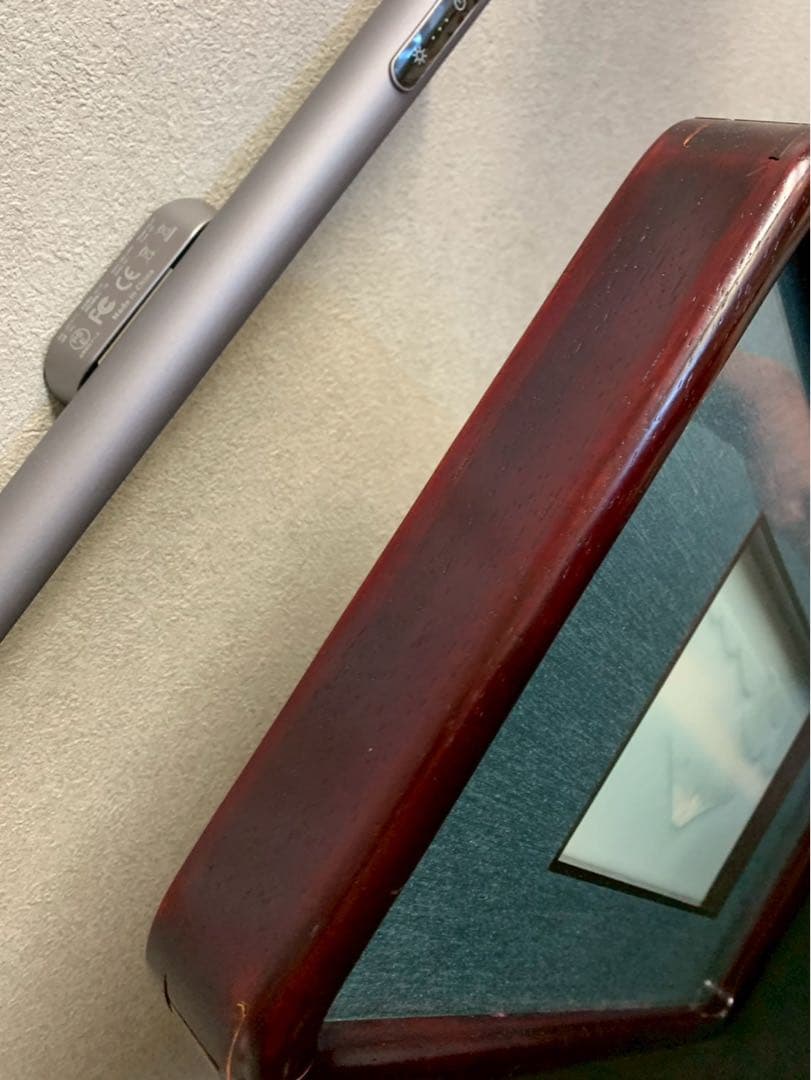 富士山の絵が入った額縁 白磁 陶器