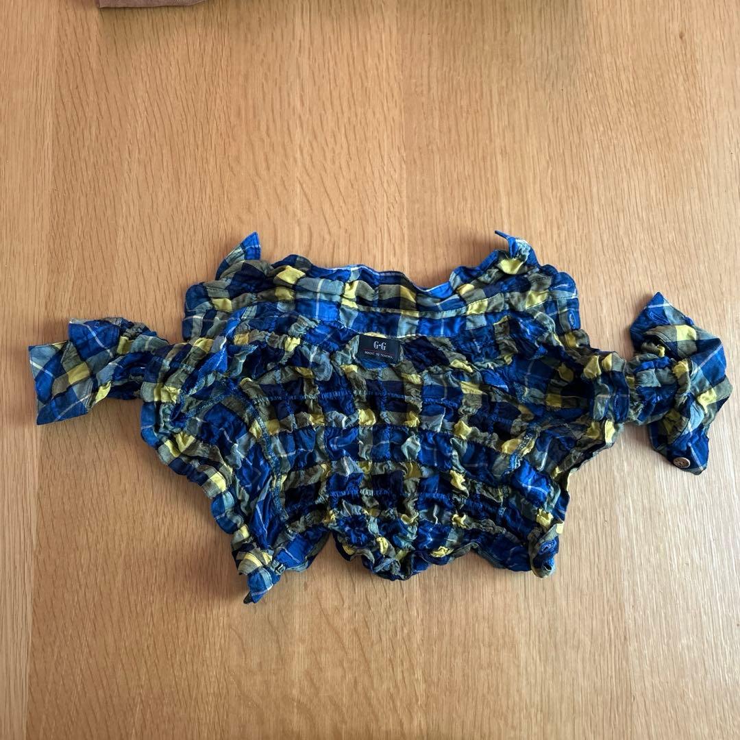 アトリエgg ブルーアイランド　シャツ　サイズ3ハーフ　AtelierGG