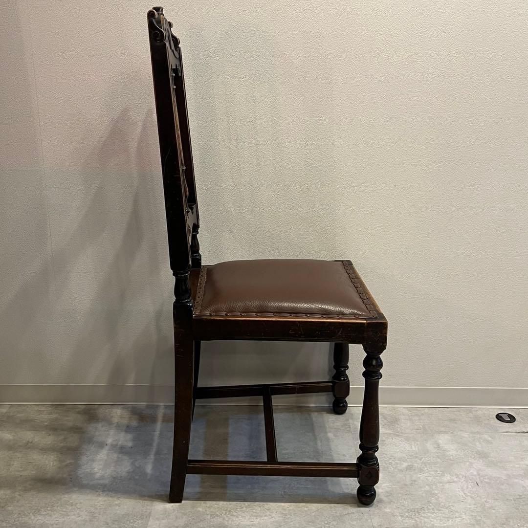 ハイバックチェアダイニングチェア　イギリス　アンティーク