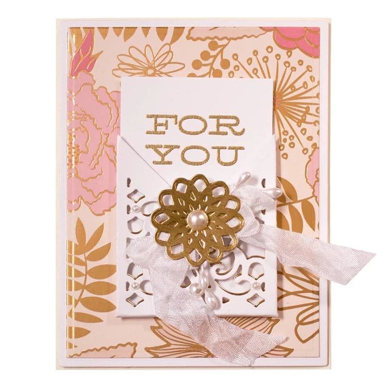 新品　エレガンスレース　ミニエンベロープ　封筒　カッティングダイ