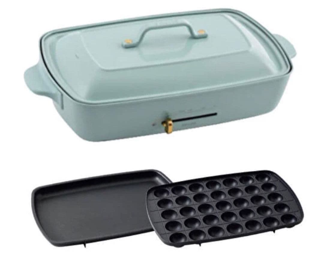 ブルーノ　ホットプレート　グランデサイズ　ブルーグレー