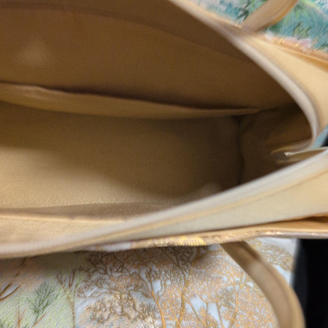 利休バック　和装用バッグ 金色とピンクのグラデーション　美品