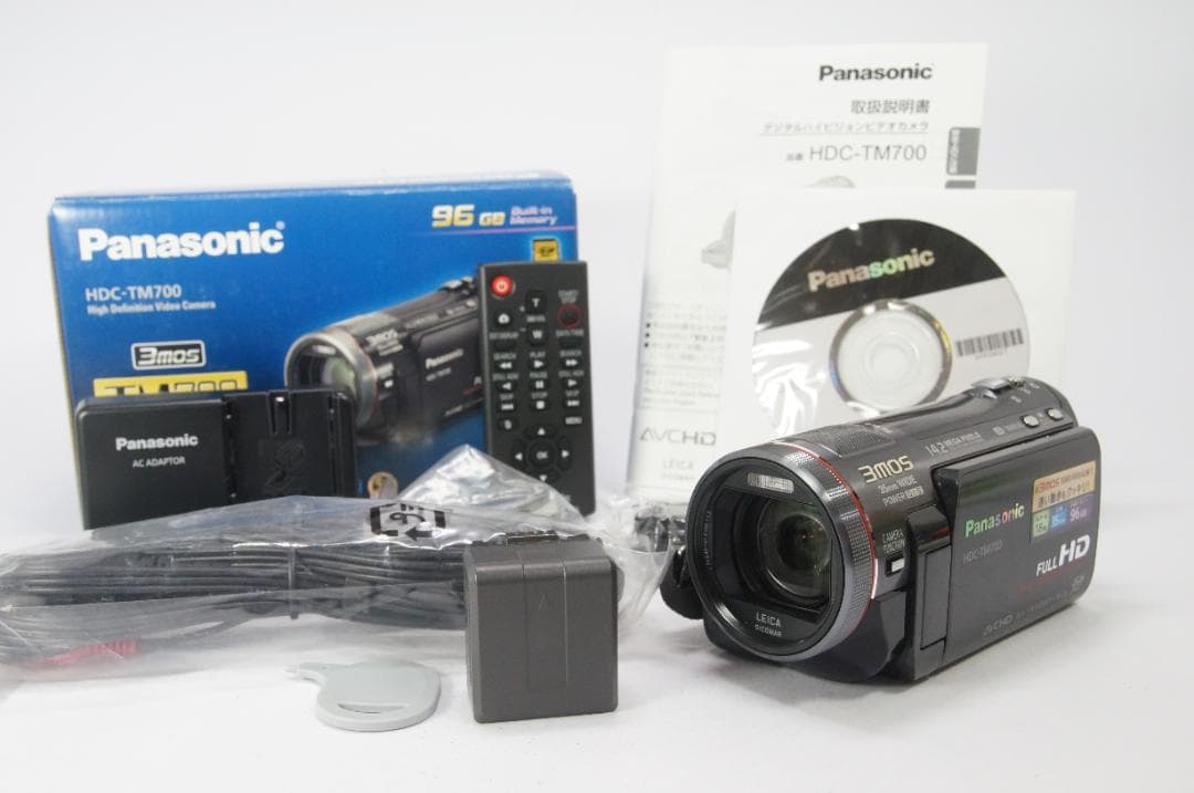 【ほぼ未使用】Panasonic ビデオカメラ HDC-TM700 ブラック