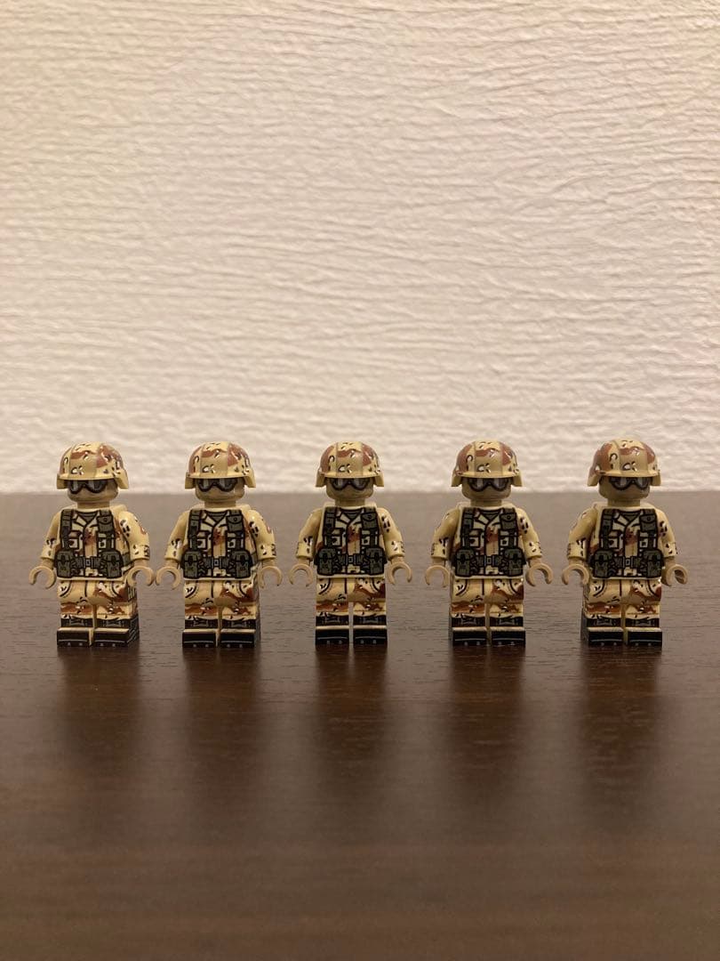 【なにわのアッキー】brickmania湾岸戦争米軍海兵隊ミニフィグ5体
