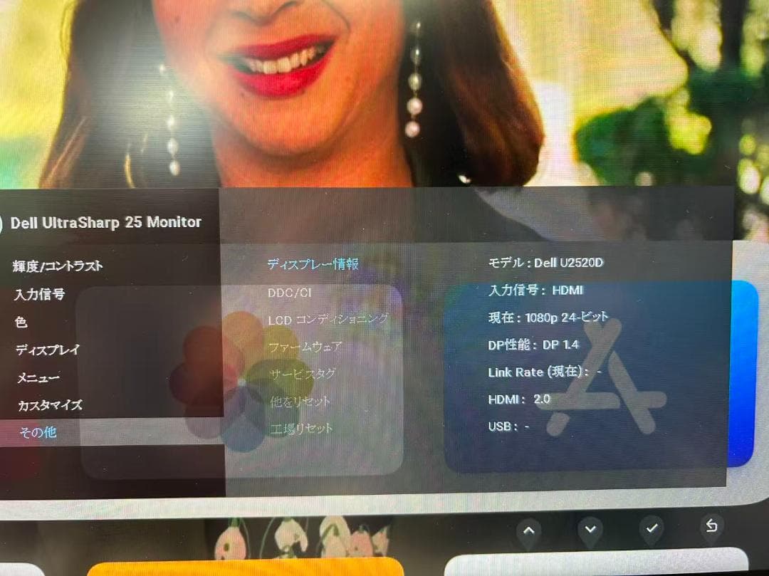 Dell U2520D 25型2K IPSモニターUSB-C対応 縦横回転OK