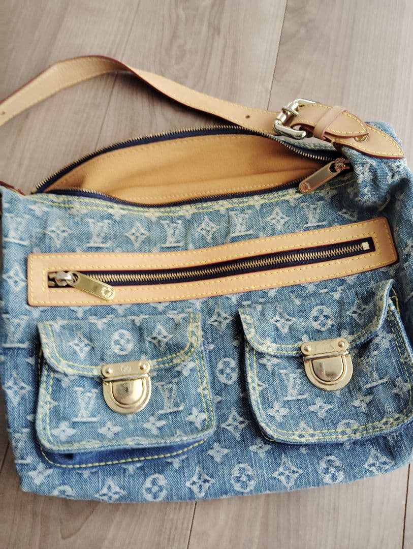 ルイ・ヴィトンデニムブルー ショルダーバッグ