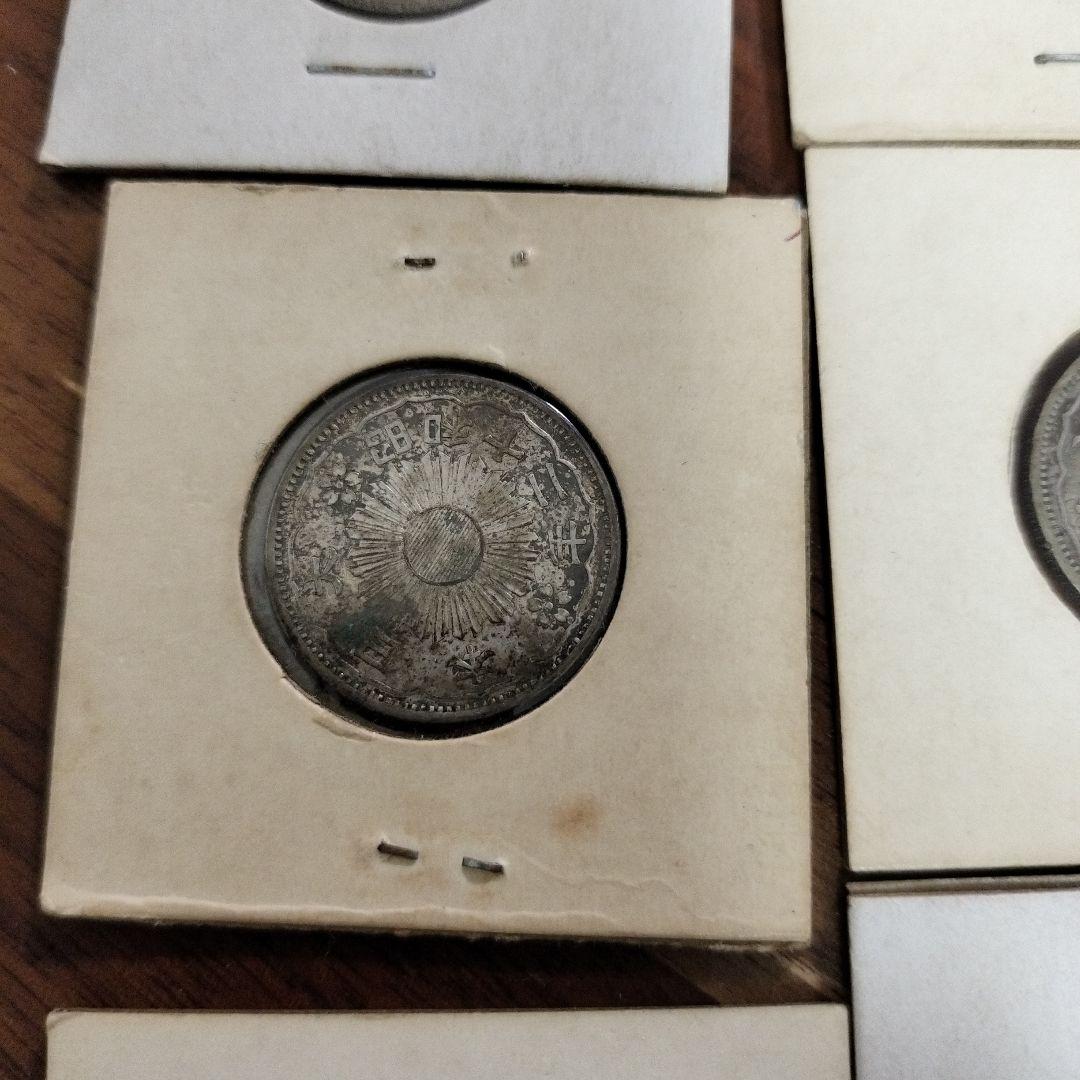 小型50銭銀貨 鳳凰 　美品