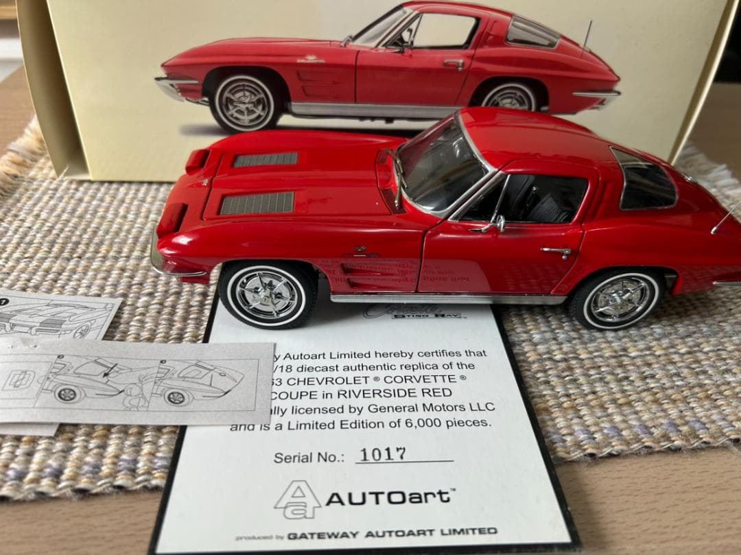 コルベット1/18　AUTOart MILLENNIUM