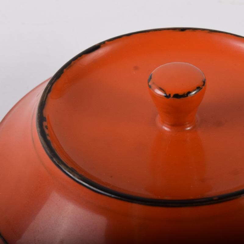 茶道具　根来塗　香合　蓋物　C　7331