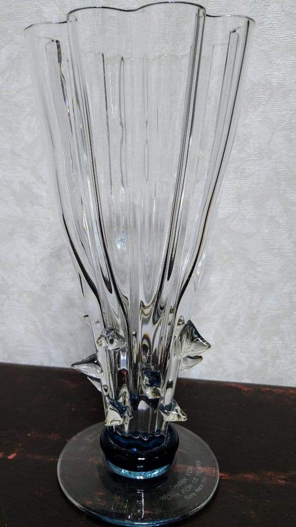 スガハラガラス・フラワーベース・トロフィー・花瓶・杯・スガハラ（Sghr）