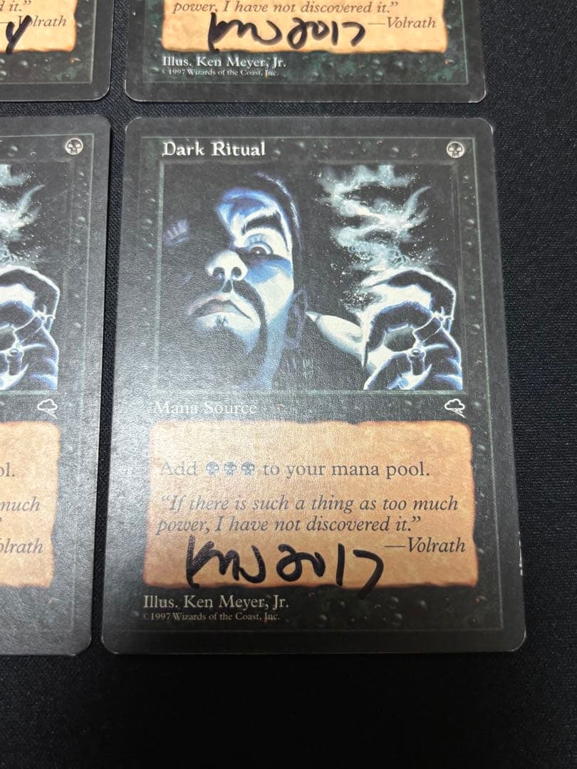 暗黒の儀式 サインド 4枚