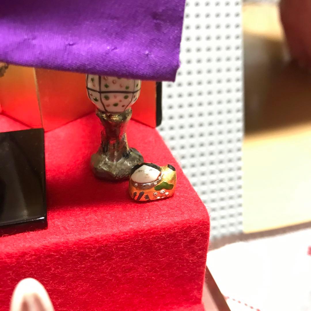 段飾りの兎雛　陶器　陶器雛　干支雛