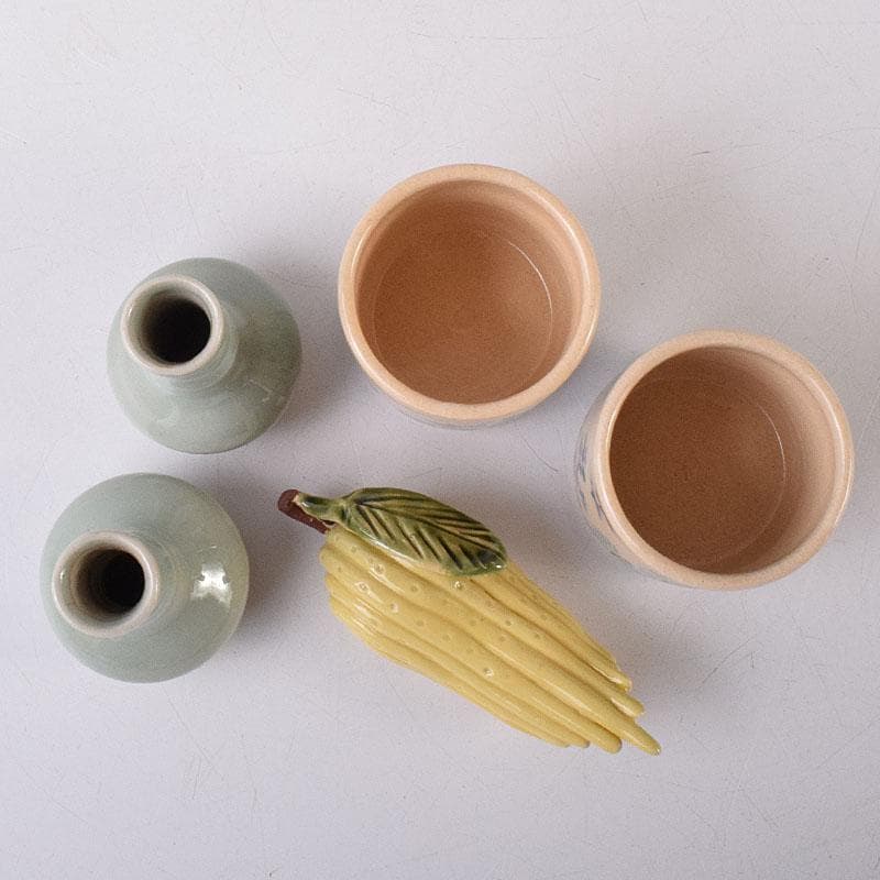 茶道具　平安　雲林院　寶山造　箸瓶　巾筒など　共布共箱　五点　M　R8621