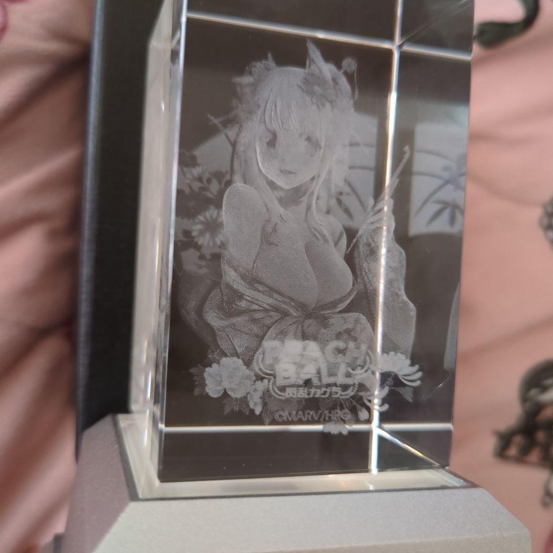 PEACH BALL 閃乱カグラ エビテン限定特典 3Dクリスタル 詠