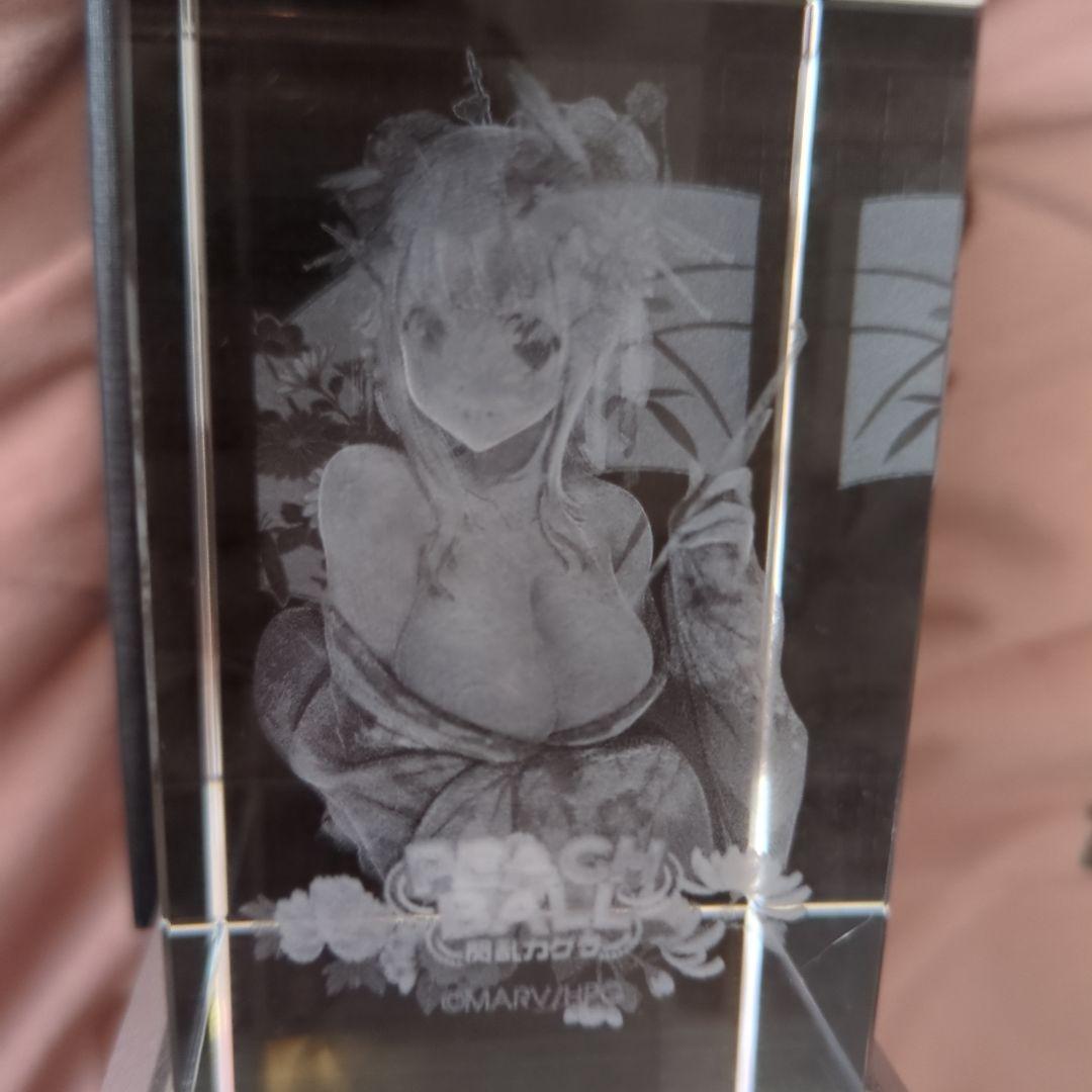 PEACH BALL 閃乱カグラ エビテン限定特典 3Dクリスタル 詠