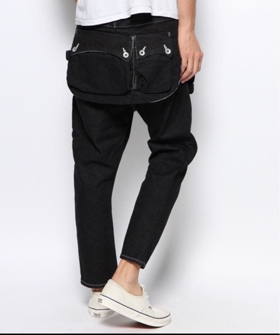 超美品 NATAL DESIGN G55サルエルフラップデニムパンツ