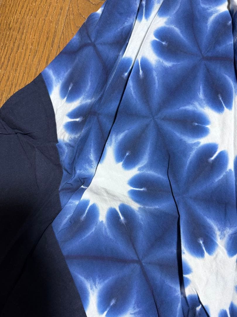 sou・souたばた絞り 伊勢木綿 20/20 麻混 富士／雪花　Ｍ