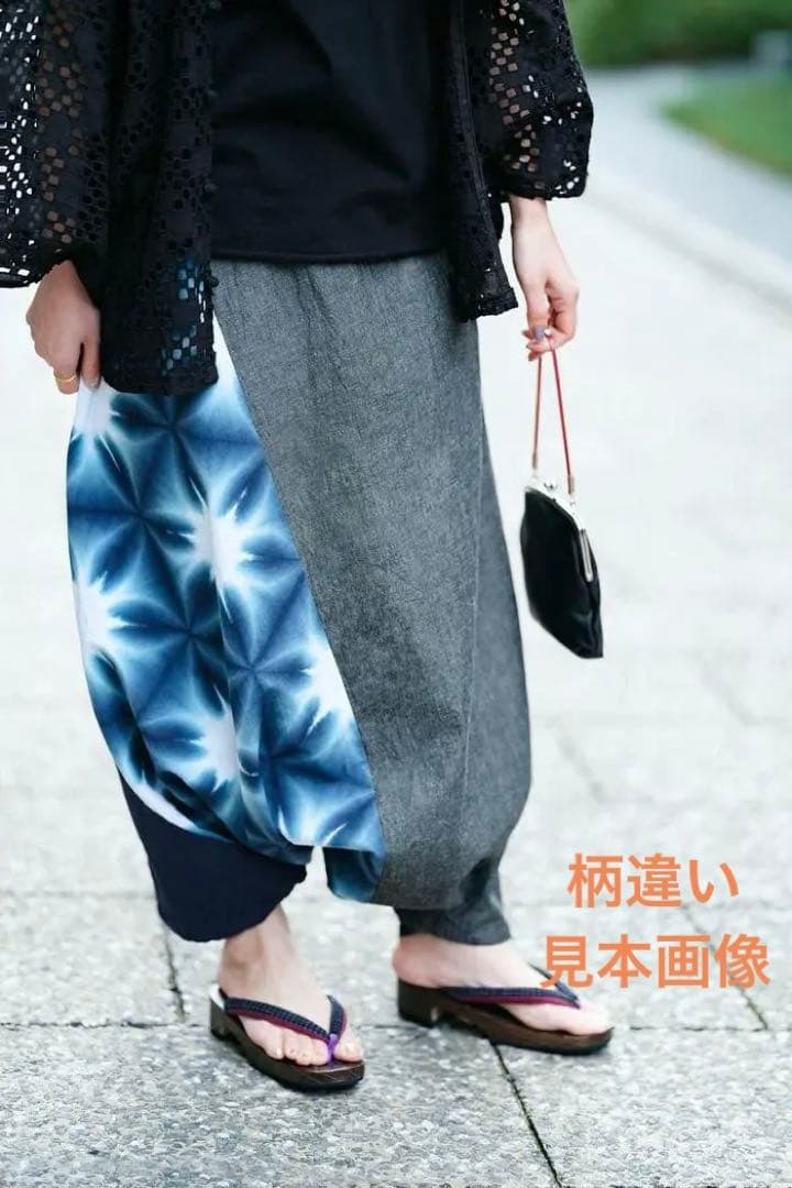 sou・souたばた絞り 伊勢木綿 20/20 麻混 富士／雪花　Ｍ