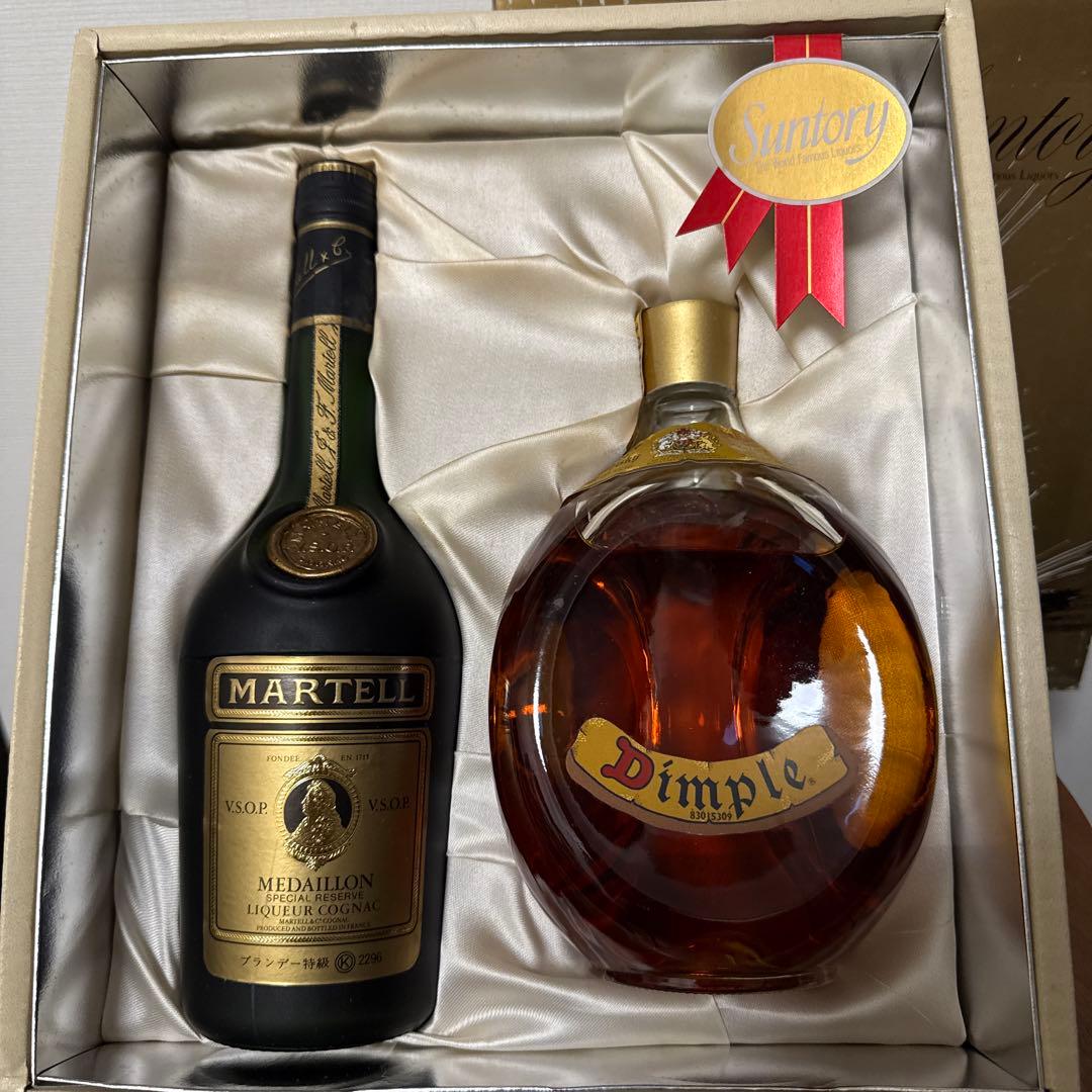 【未開栓・特級】マーテル V.S.O.P. & ディンプル ウイスキー セット