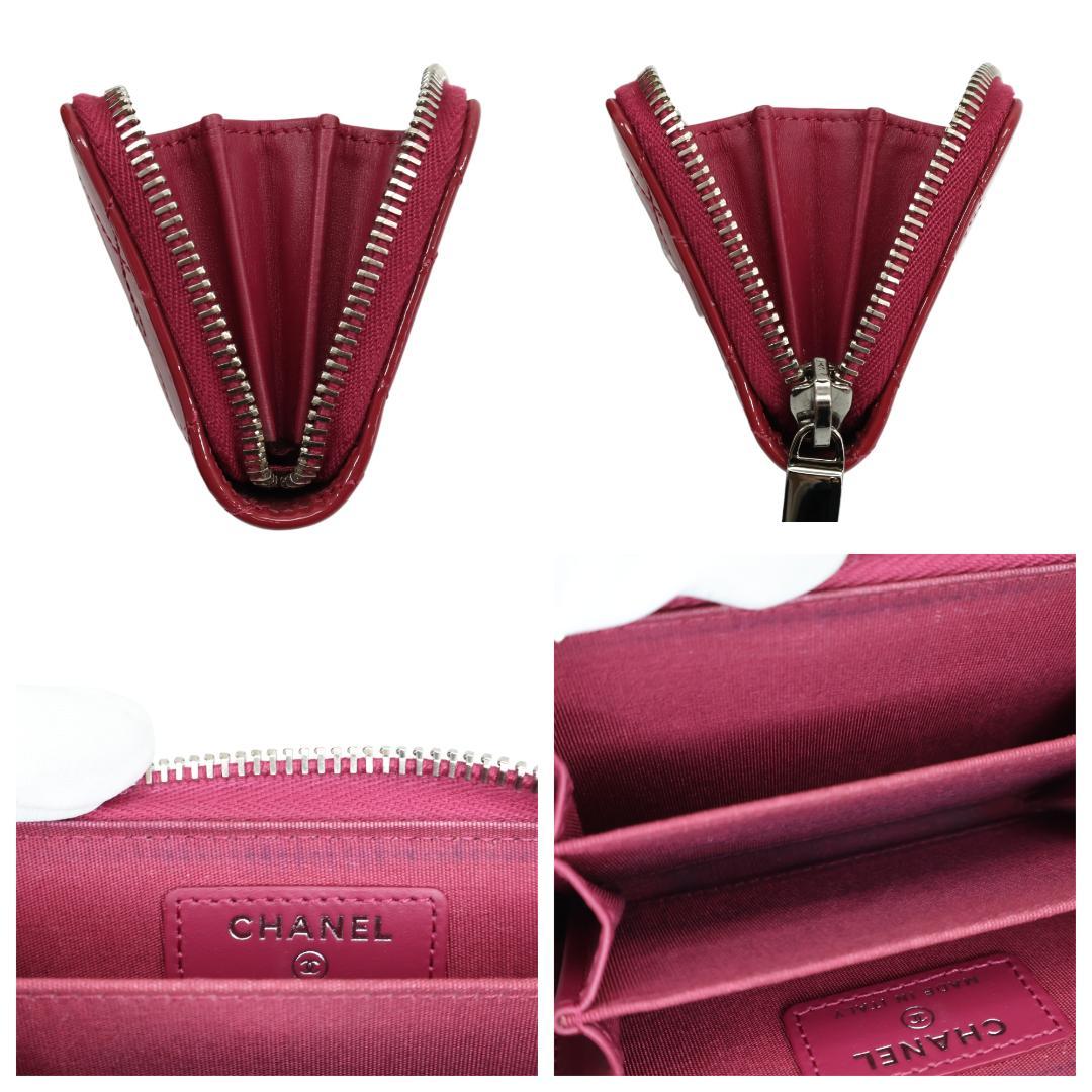 美品 CHANEL シャネル ブリリアント ケース ピンク パテントレザー