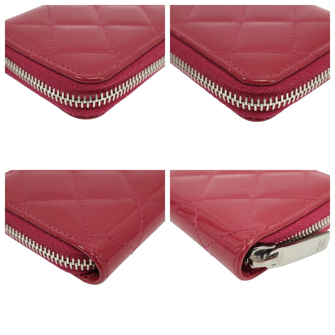 美品 CHANEL シャネル ブリリアント ケース ピンク パテントレザー
