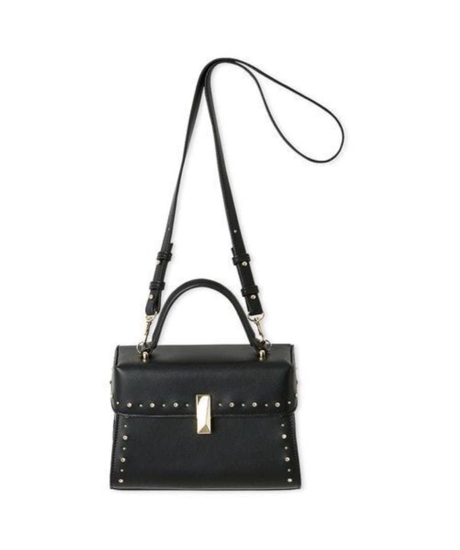 セルフォード　ビジュースタッズポシェット　ショルダーバッグ　ブラック　Mサイズ