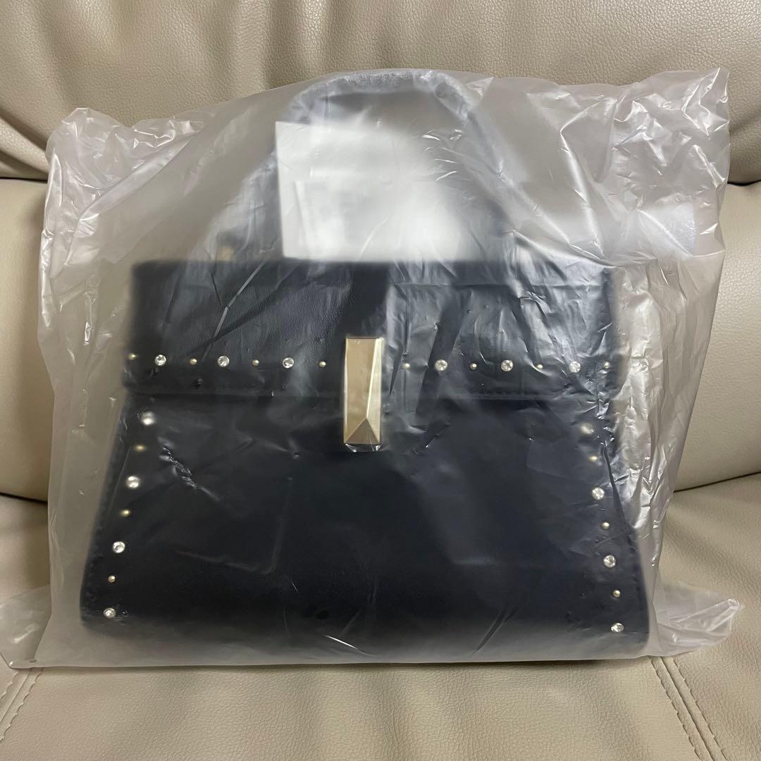 セルフォード　ビジュースタッズポシェット　ショルダーバッグ　ブラック　Mサイズ