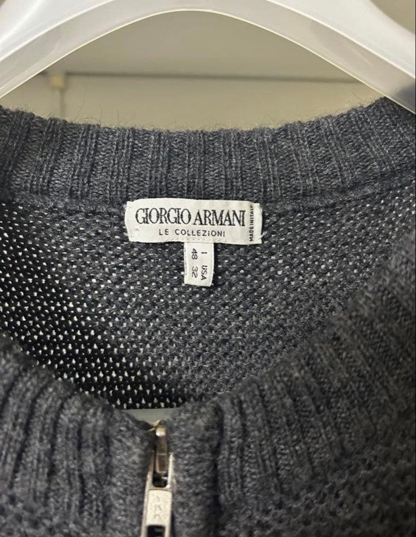 ジョルジオ　アルマーニ　セーター　ラナメリノウール　アルパカ混　イタリア製　48