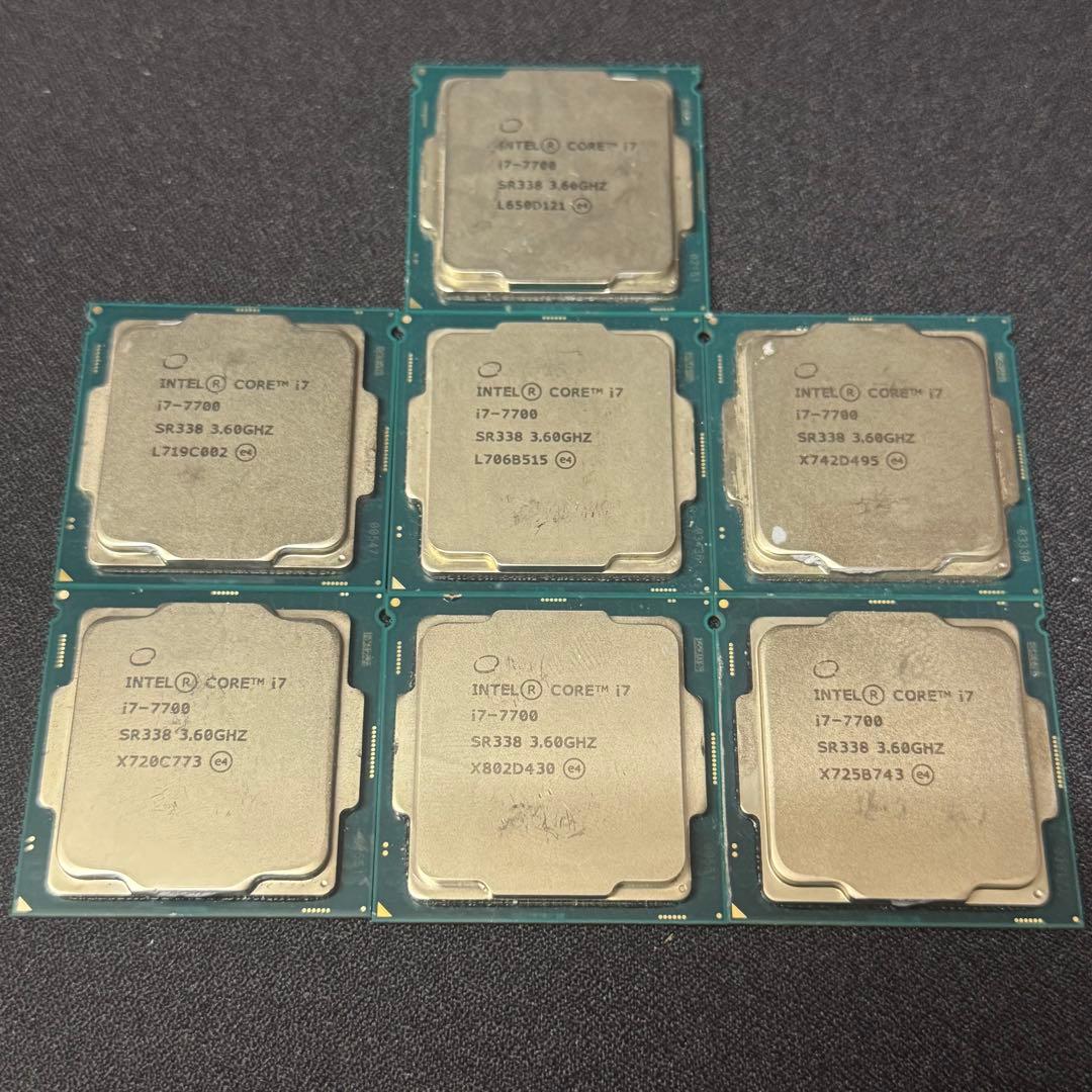 Intel Core i7-7700 CPU 7個セット